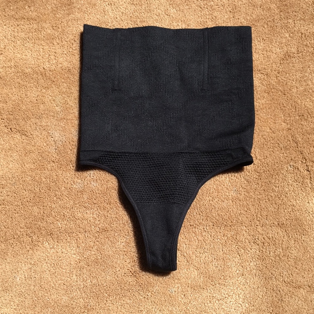 Black Spandex Thong Shapewear